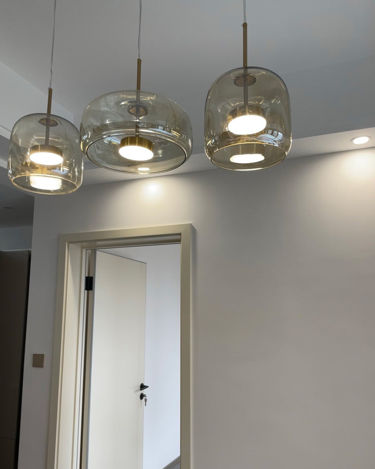 WOMO LED Pendant Light Round Glass Kitchen Modern-WM2145