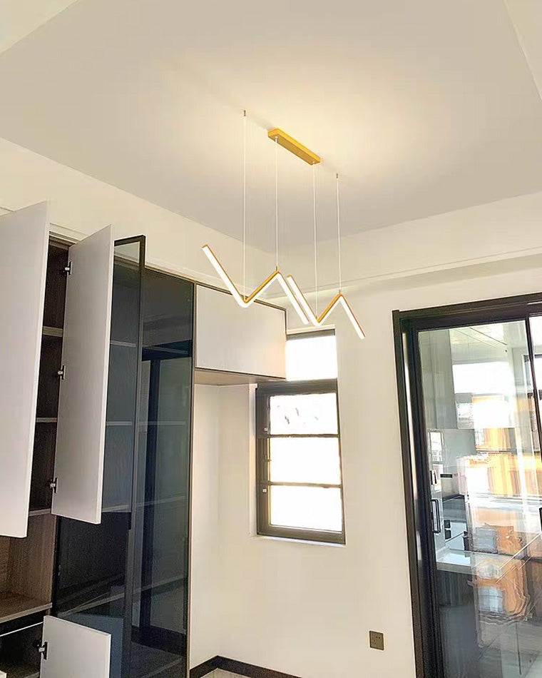WOMO ZigZag LED Kitchen Pendant Light-WM2154