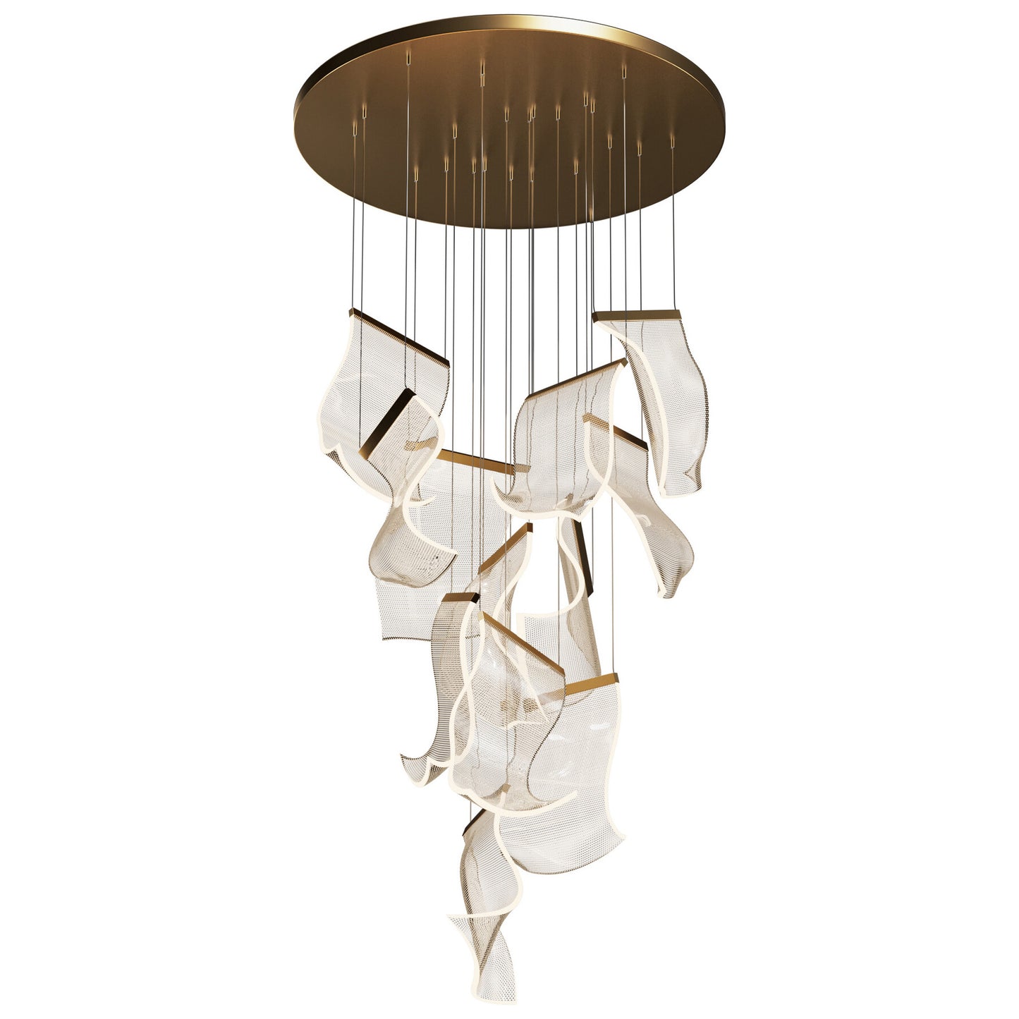 WOMO Breeze Dimmable Acrylic Chandelier-WM2158