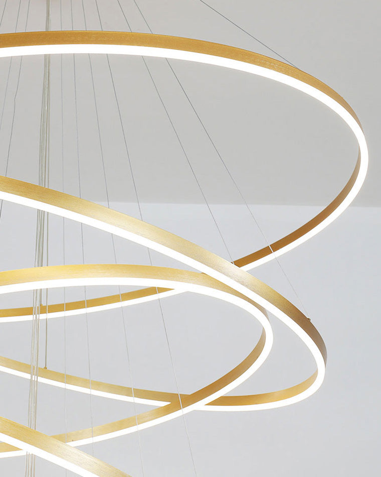 WOMO Tiered Ring LED Chandelier-WM2159