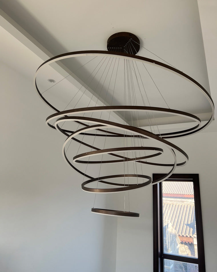 WOMO Tiered Ring LED Chandelier-WM2159