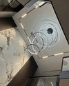 WOMO Großer, gestufter LED-Foyer-Kronleuchter mit Ring-WM2160 thumbnail