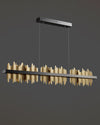 WOMO Iceberg Schwarz Gold Linear Kronleuchter-WM2184 thumbnail