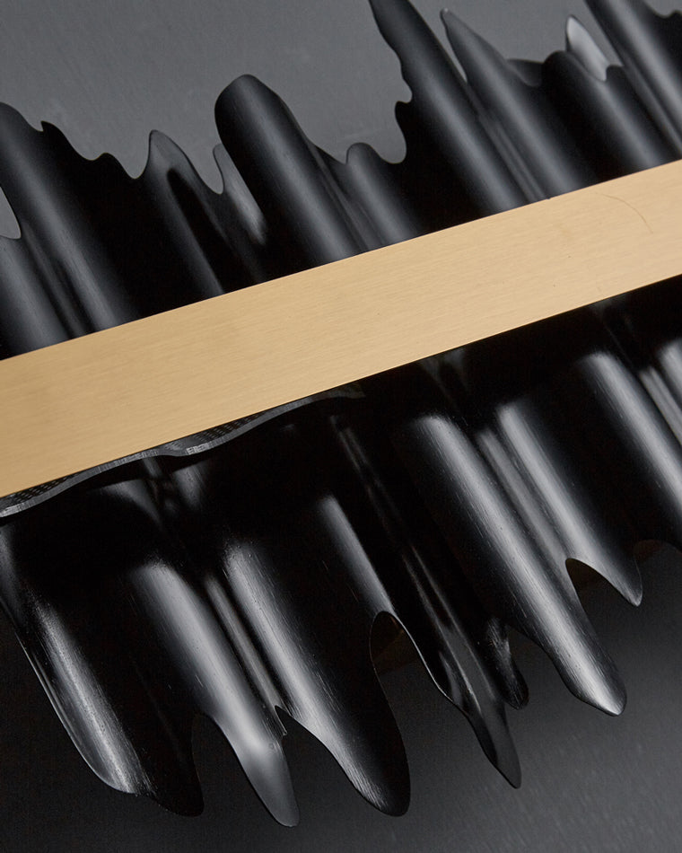 WOMO Iceberg Black Gold Linear Chandelier-WM2184