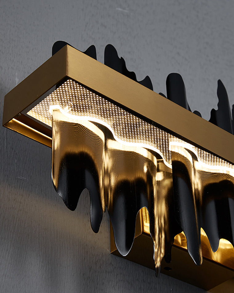 WOMO Iceberg Black Gold Linear Chandelier-WM2184