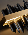 WOMO Iceberg Schwarz Gold Linear Kronleuchter-WM2184 thumbnail