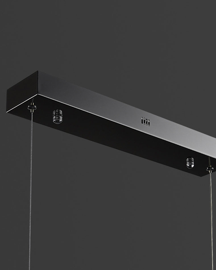 WOMO Iceberg Black Gold Linear Chandelier-WM2184