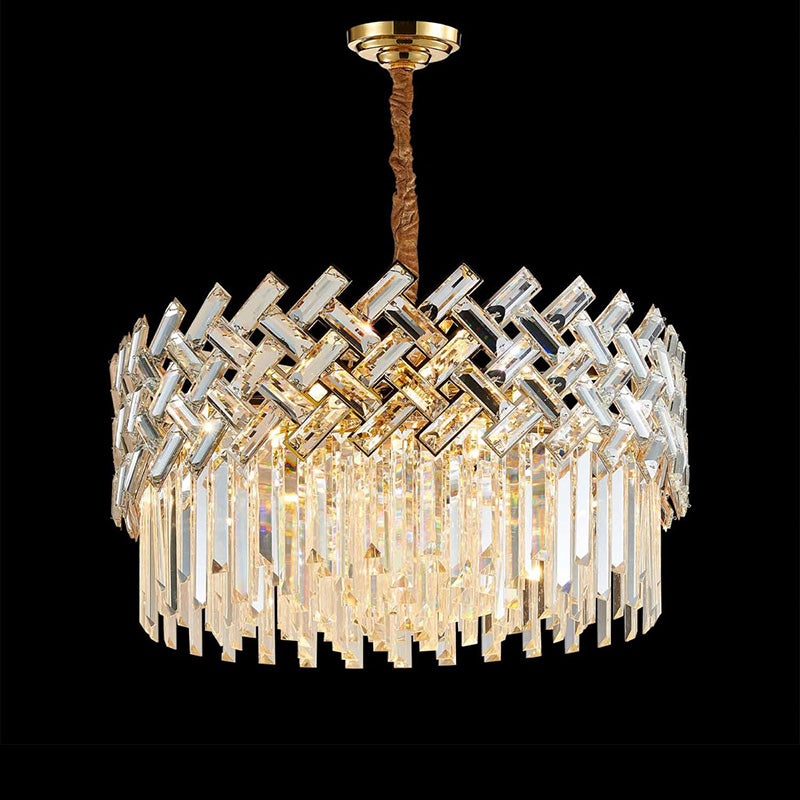 WOMO Shield Crystal Round Chandelier-WM2190