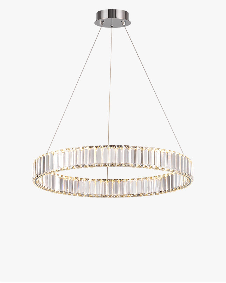 WOMO 2 Tier Circular Crystal Chandelier-WM2192