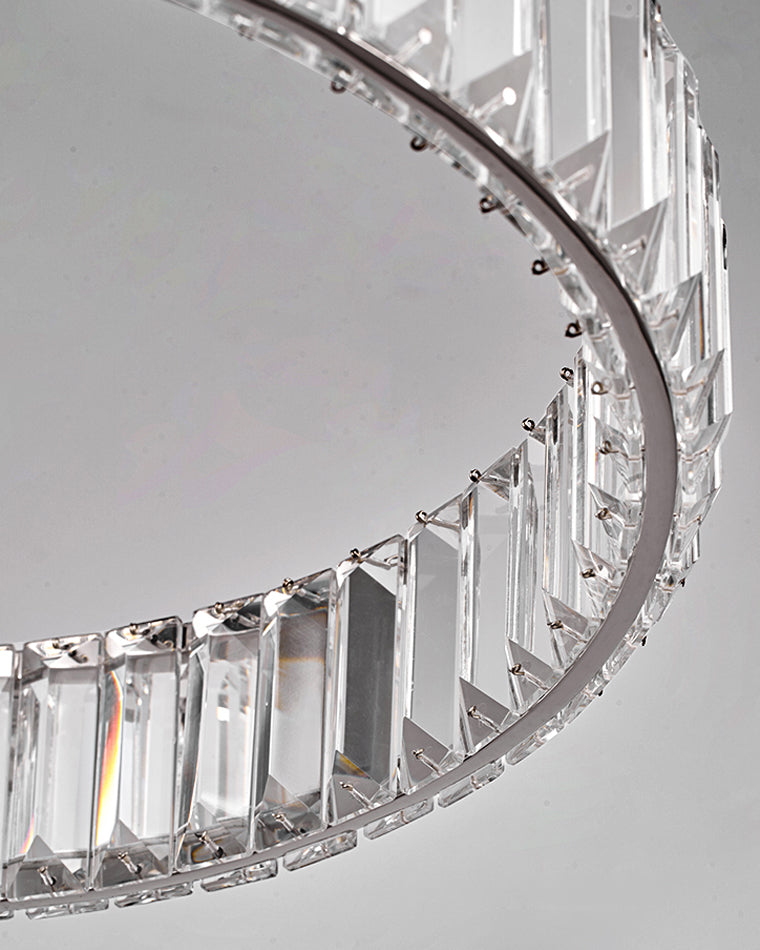 WOMO 2 Tier Circular Crystal Chandelier-WM2192