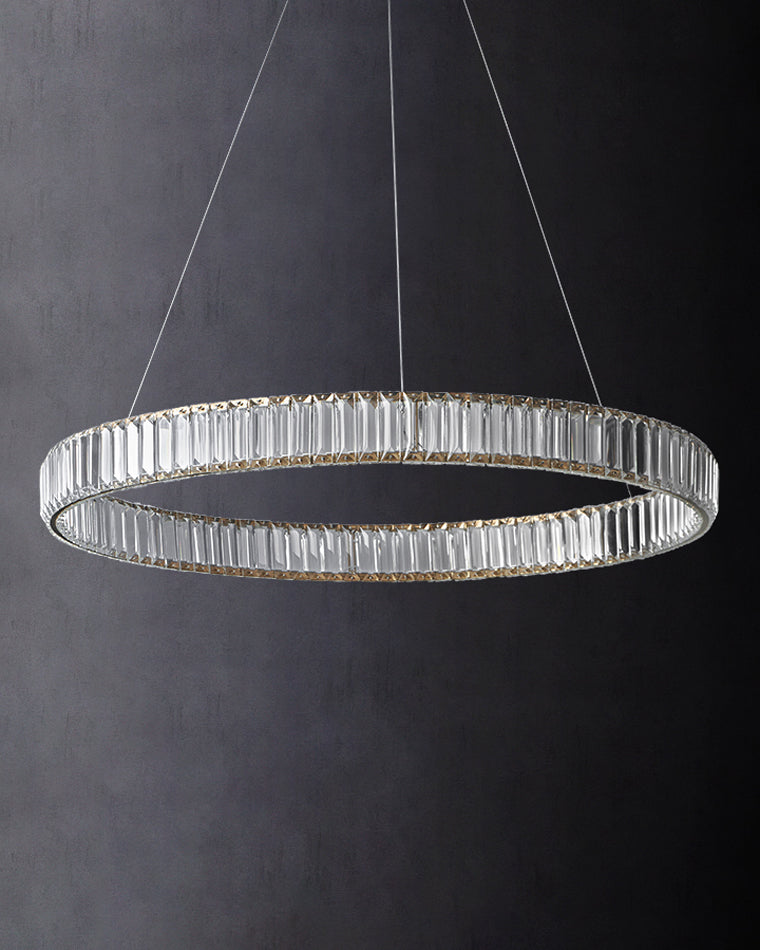 WOMO 2 Tier Circular Crystal Chandelier-WM2192