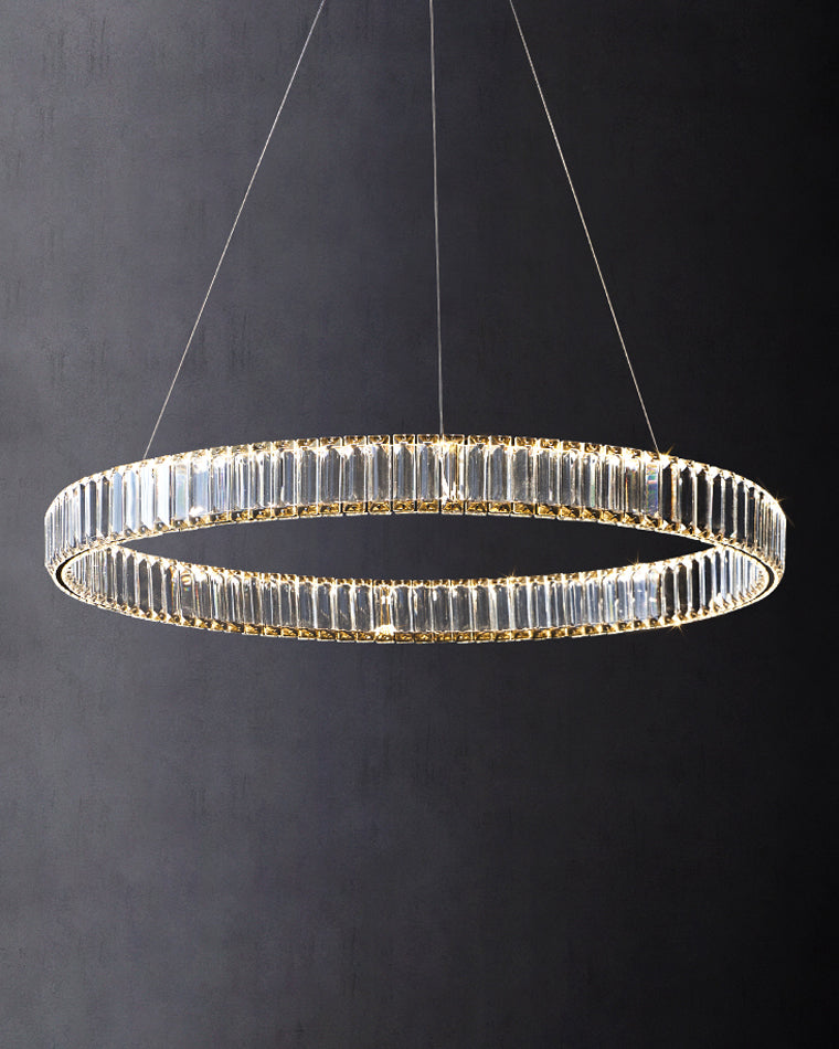 WOMO 2 Tier Circular Crystal Chandelier-WM2192