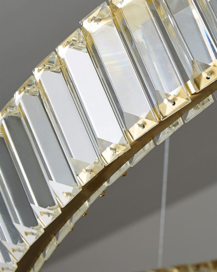 WOMO 2 Tier Circular Crystal Chandelier-WM2192