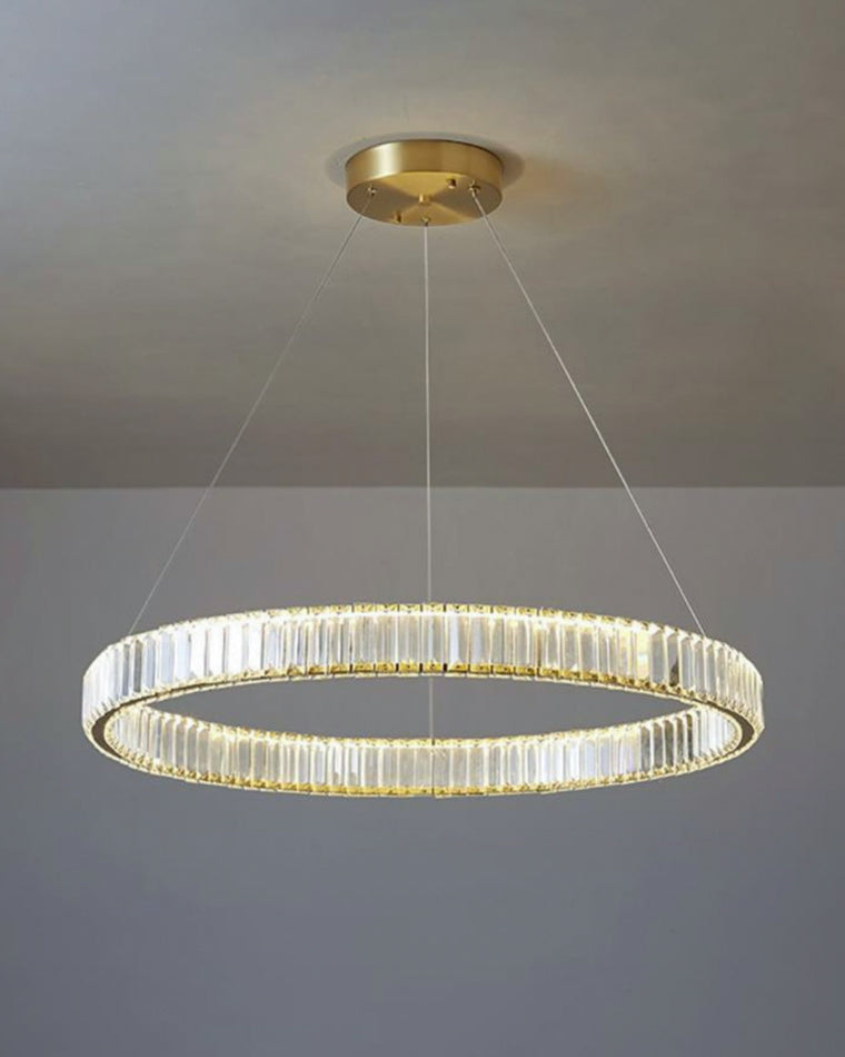 WOMO 2 Tier Circular Crystal Chandelier-WM2192