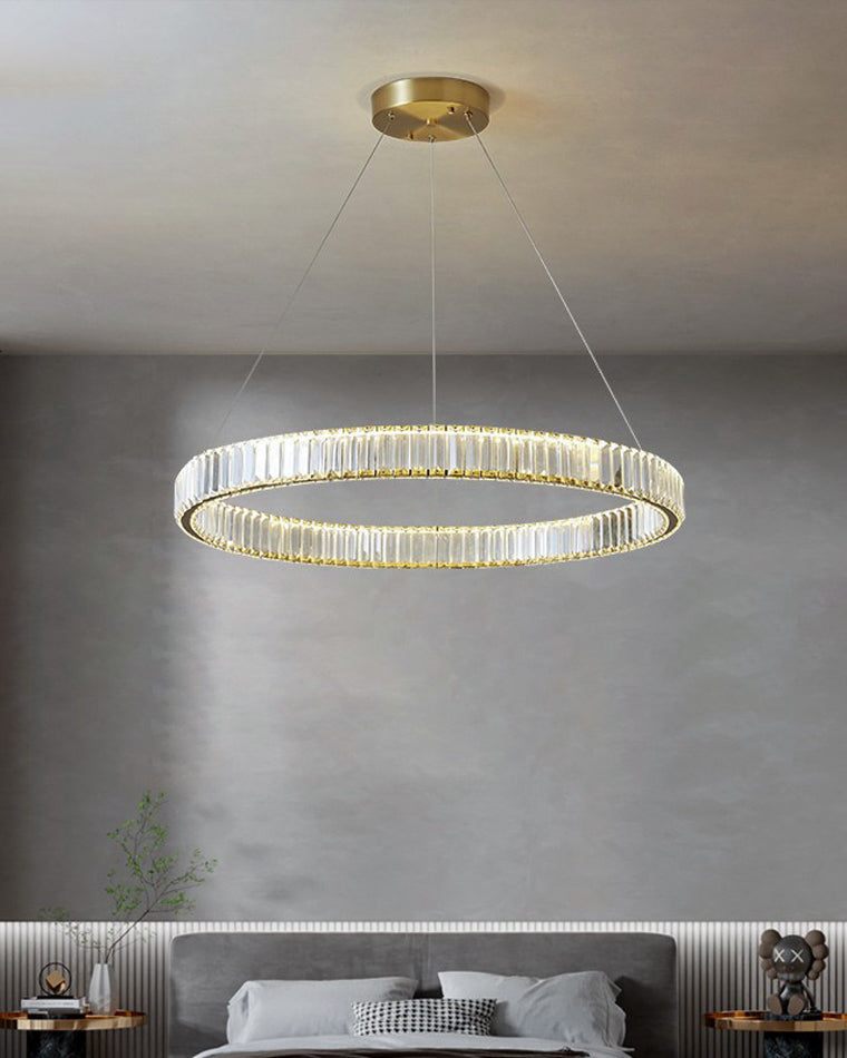 WOMO 2 Tier Circular Crystal Chandelier-WM2192