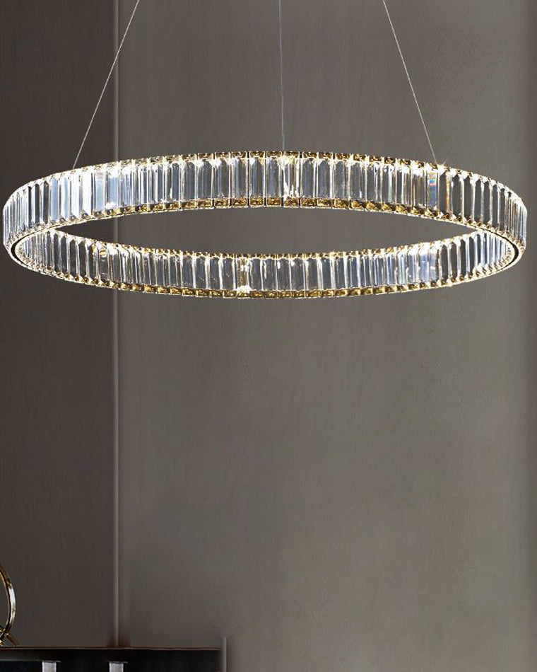 WOMO 2 Tier Circular Crystal Chandelier-WM2192