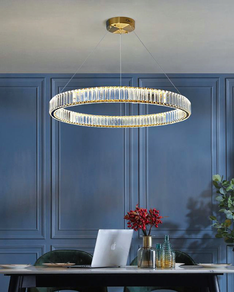 WOMO 2 Tier Circular Crystal Chandelier-WM2192