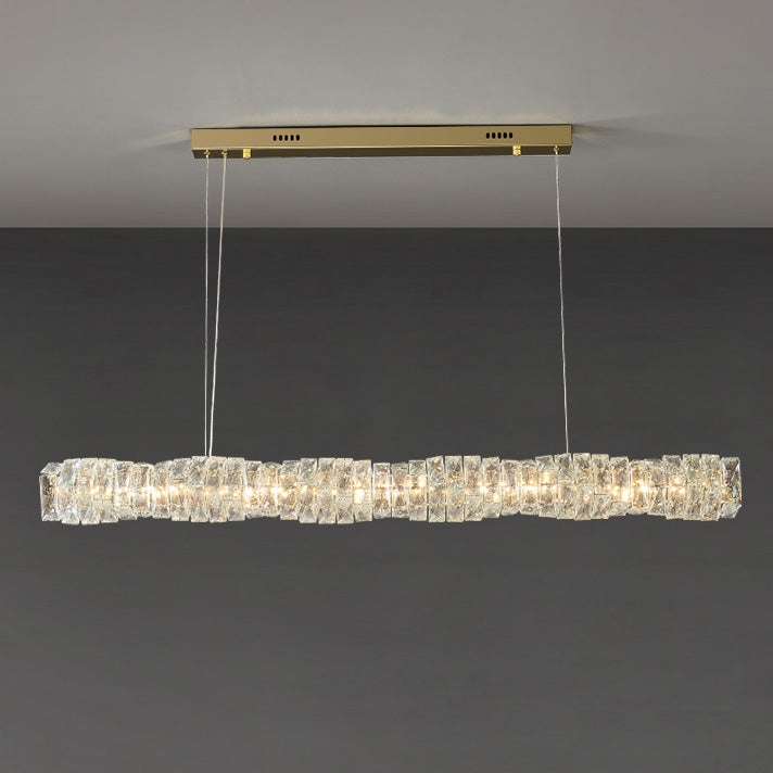 WOMO Twist Linear Crystal Chandelier-WM2193