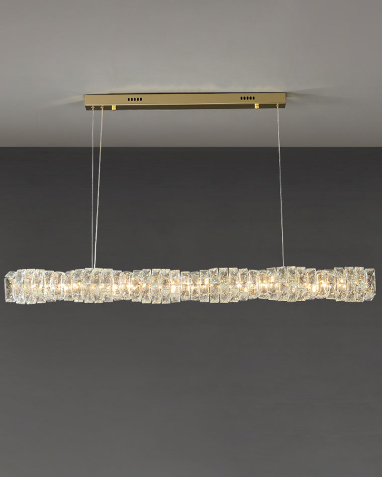 WOMO Twist Linear Crystal Chandelier-WM2193