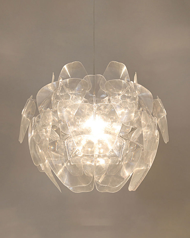 WOMO Mirrored Lucite Chandelier-WM2197