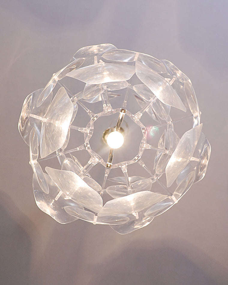WOMO Mirrored Lucite Chandelier-WM2197