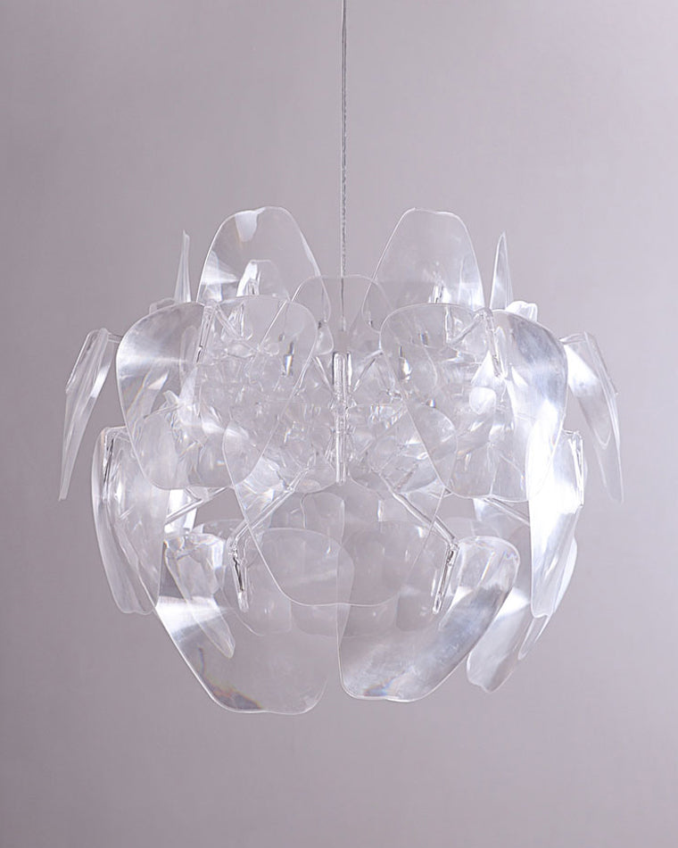 WOMO Mirrored Lucite Chandelier-WM2197