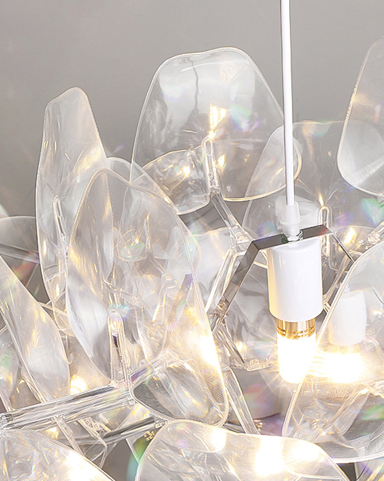 WOMO Mirrored Lucite Chandelier-WM2197