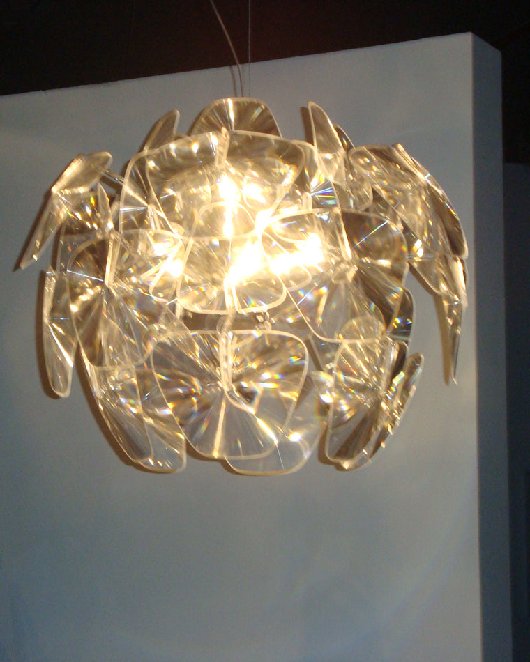 WOMO Mirrored Lucite Chandelier-WM2197