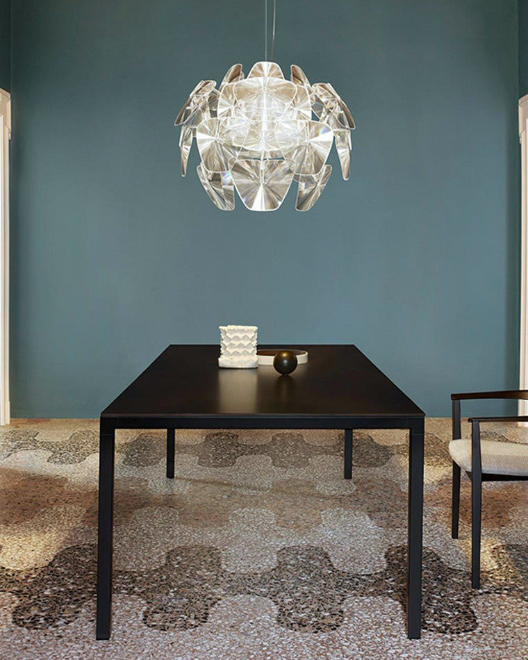 WOMO Mirrored Lucite Chandelier-WM2197