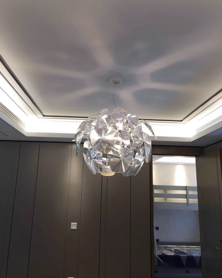WOMO Mirrored Lucite Chandelier-WM2197