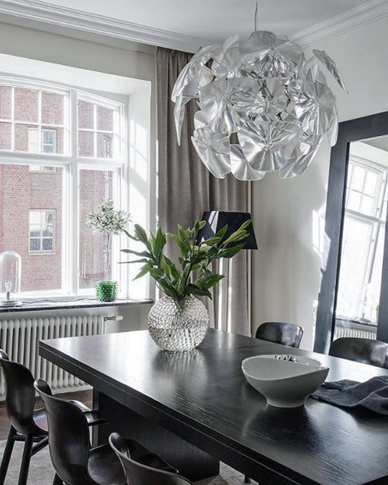 WOMO Mirrored Lucite Chandelier-WM2197