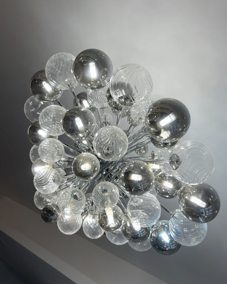 WOMO Smoked Glass Bubble Chandelier-WM2198