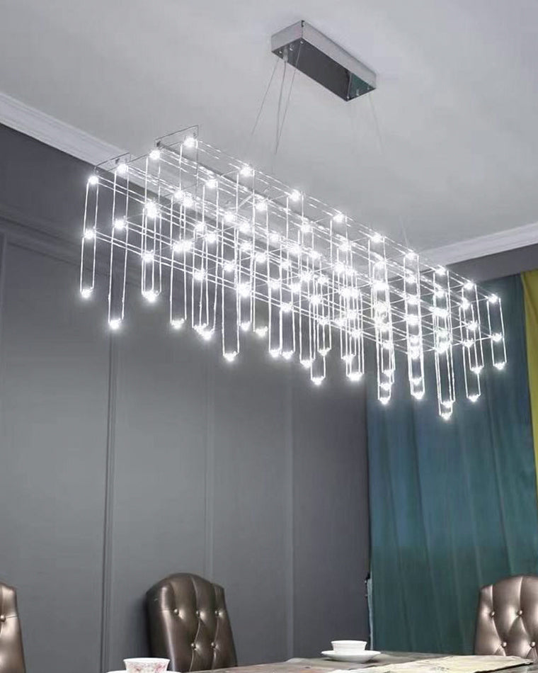 WOMO Rectangular Sculptural Chandelier-WM2200