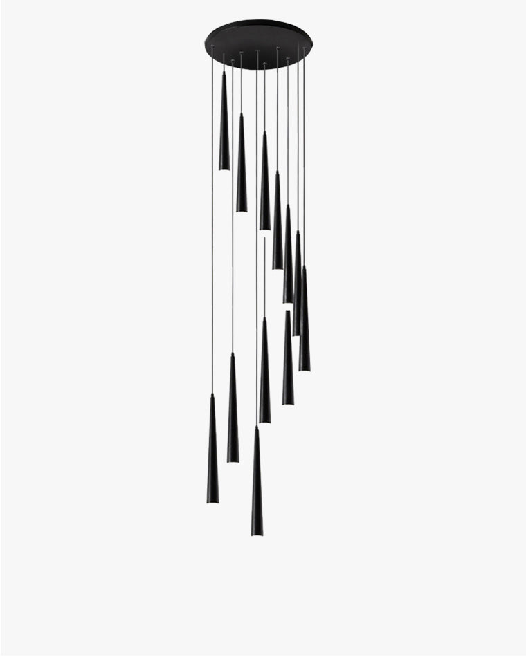 WOMO Cone Spiral Cascade Chandelier-WM2204