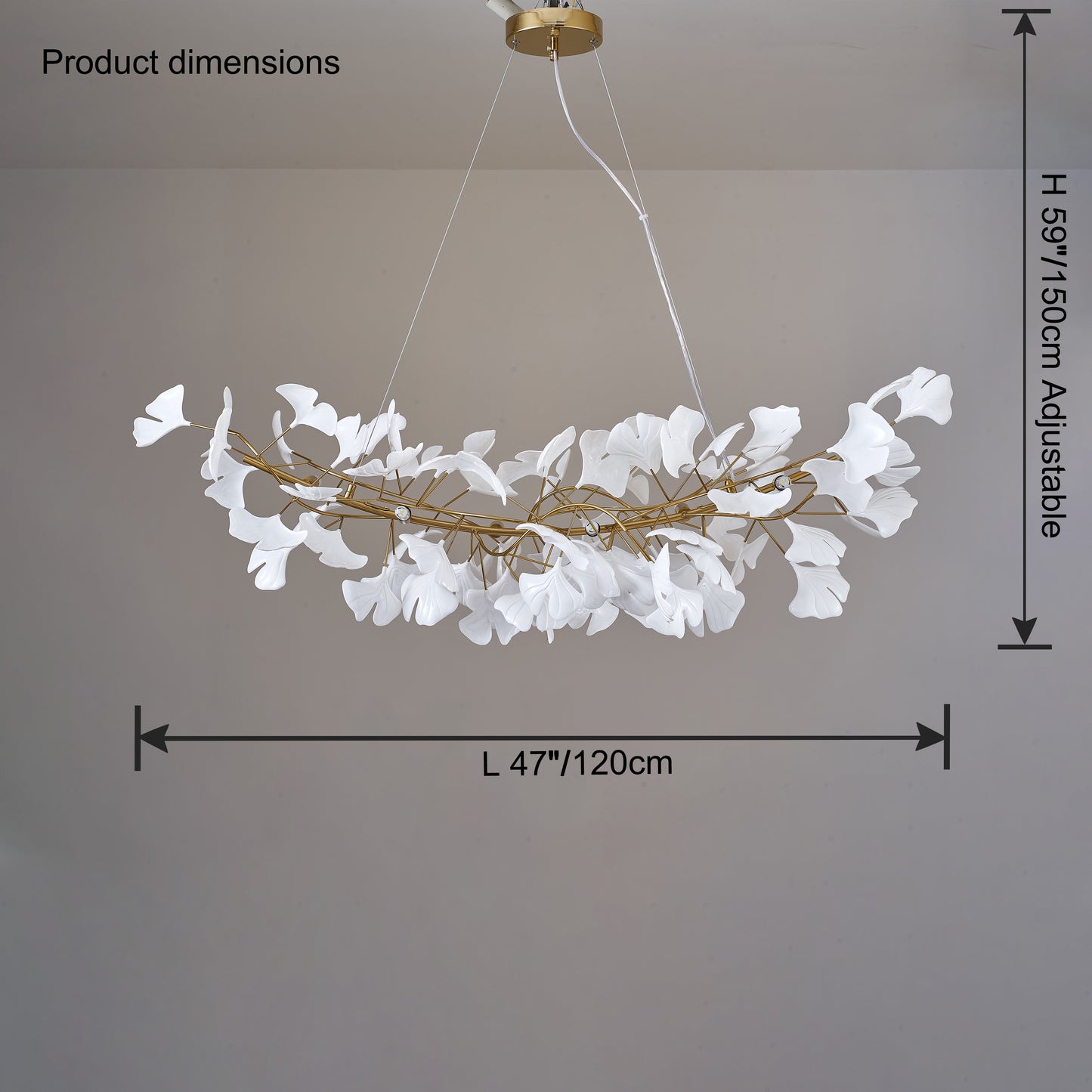 WOMO Gingko Linear Chandelier-WM2706