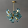 WOMO Edle Kronleuchter Blau Glas Wohnzimmer-WM2213b thumbnail