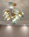 WOMO Edle Kronleuchter Blau Glas Wohnzimmer-WM2213b thumbnail