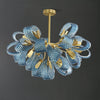 WOMO Edle Kronleuchter Blau Glas Wohnzimmer-WM2213b thumbnail