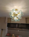 WOMO Edle Kronleuchter Blau Glas Wohnzimmer-WM2213b thumbnail