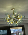 WOMO Edle Kronleuchter Blau Glas Wohnzimmer-WM2213b thumbnail