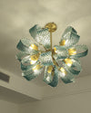 WOMO Edle Kronleuchter Blau Glas Wohnzimmer-WM2213b thumbnail