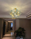 WOMO Edle Kronleuchter Blau Glas Wohnzimmer-WM2213b thumbnail