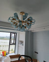 WOMO Edle Kronleuchter Blau Glas Wohnzimmer-WM2213b thumbnail