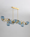 WOMO Pfauenblauer linearer Kronleuchter-WM2213c thumbnail