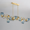 WOMO Pfauenblauer linearer Kronleuchter-WM2213c thumbnail