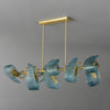 WOMO Pfauenblauer linearer Kronleuchter-WM2213c thumbnail
