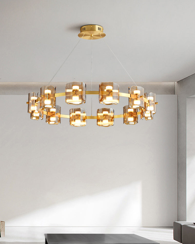 WOMO Modern Candle Round Chandelier-WM2218