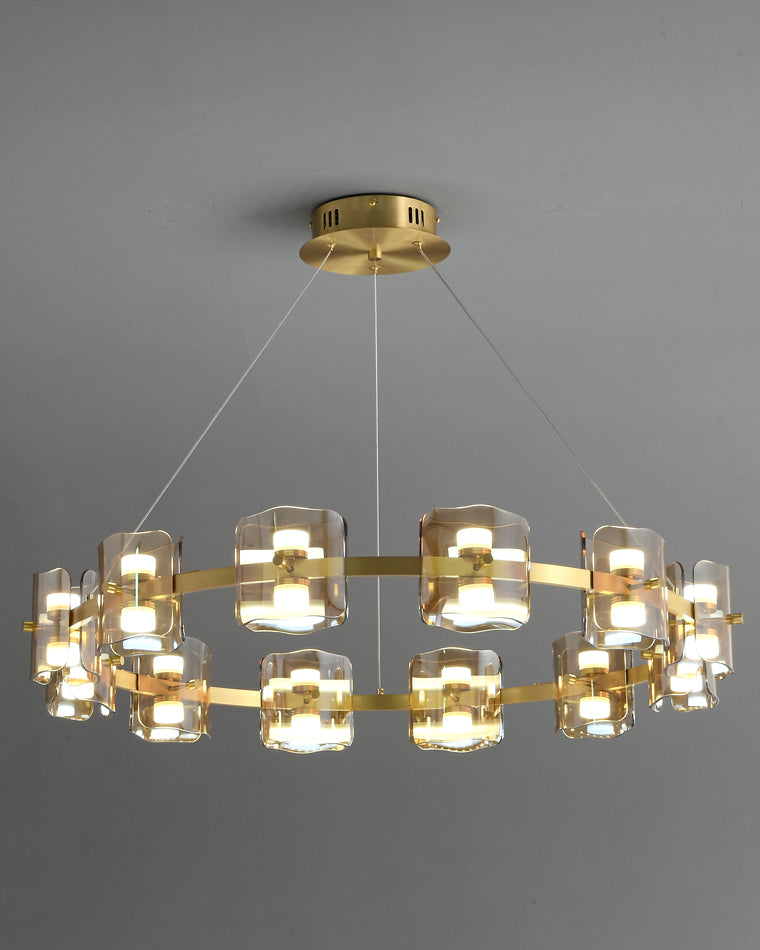 WOMO Modern Candle Round Chandelier-WM2218