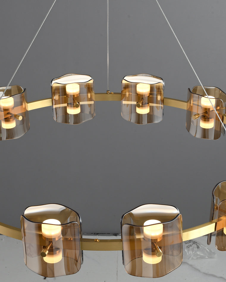 WOMO Modern Candle Round Chandelier-WM2218
