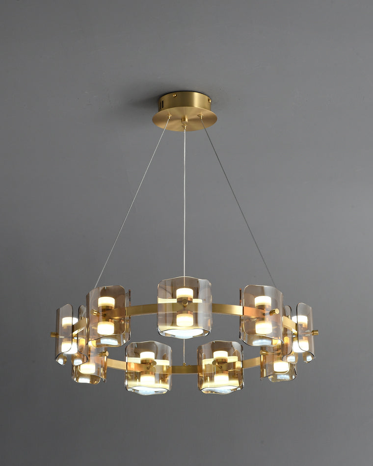 WOMO Modern Candle Round Chandelier-WM2218